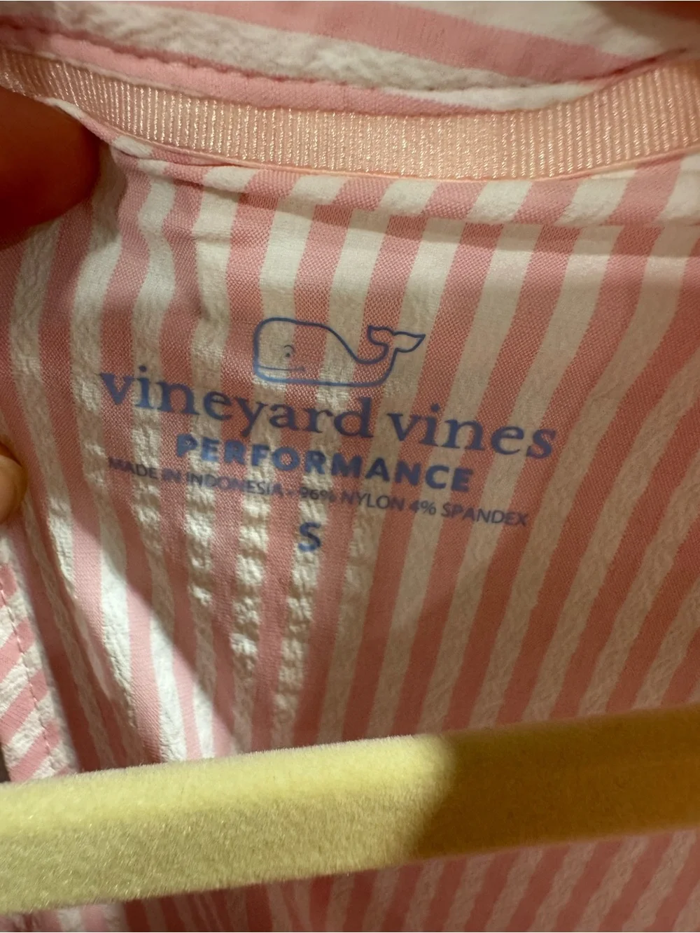Vineyard Vines Pink Striped Sleeveless Tiered Dress